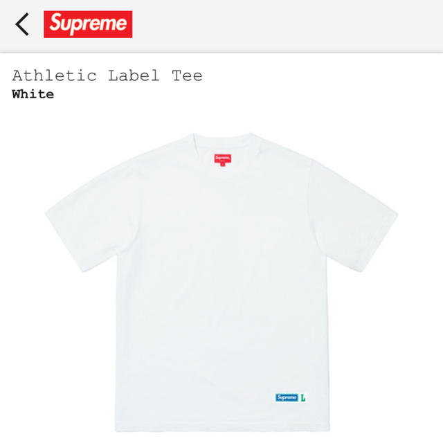 SS19 Supreme Athletic Label Tee Tシャツのサムネイル