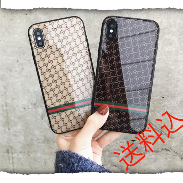 モノグラム 柄 iPhone X XS スマホケース ブラック　黒色の通販 by kei's shop｜ラクマ