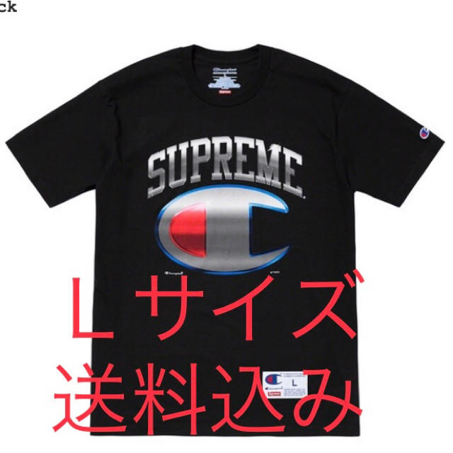 【Ｌサイズブラック】SupremeChampion Chrome S/S TOP