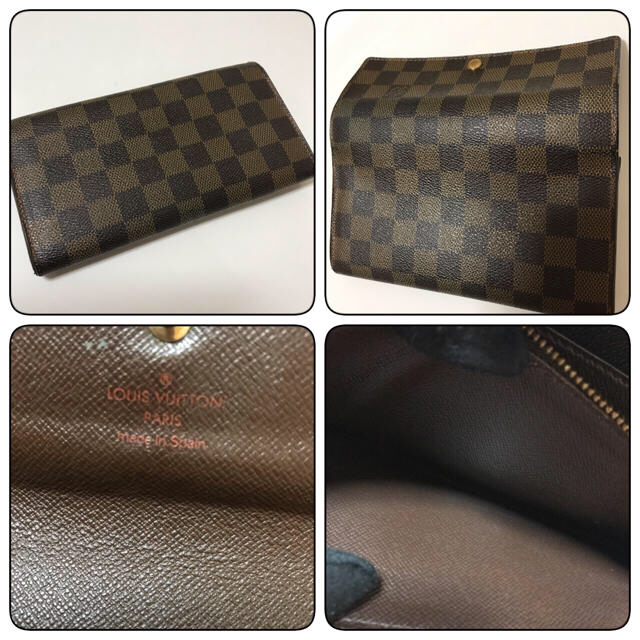 LOUIS VUITTON(ルイヴィトン)のルイヴィトン ダミエ長財布 レディースのファッション小物(財布)の商品写真