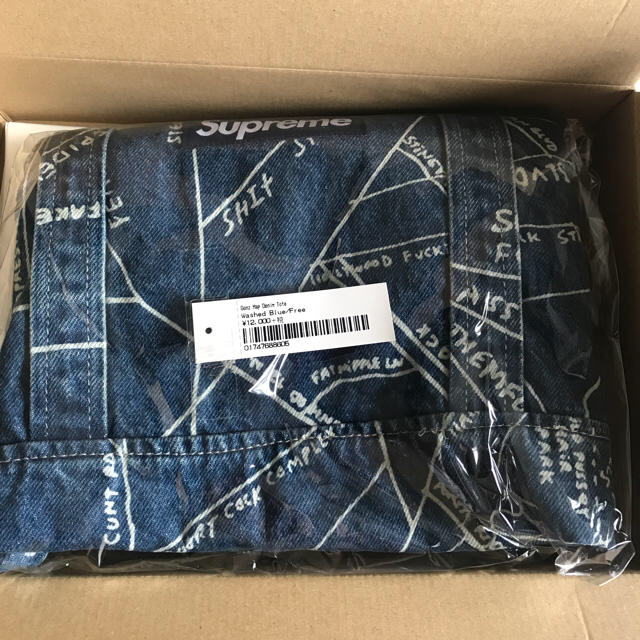 Supreme(シュプリーム)のSupreme Gonz Map Denim Tote Washed Blue レディースのバッグ(トートバッグ)の商品写真