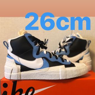 サカイ(sacai)のNIKE×SAKAI Blazer MID black blue(スニーカー)