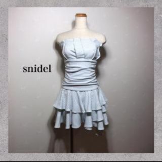 スナイデル(SNIDEL)の【お値下げ】スナイデル ミニワンピース(ミニワンピース)