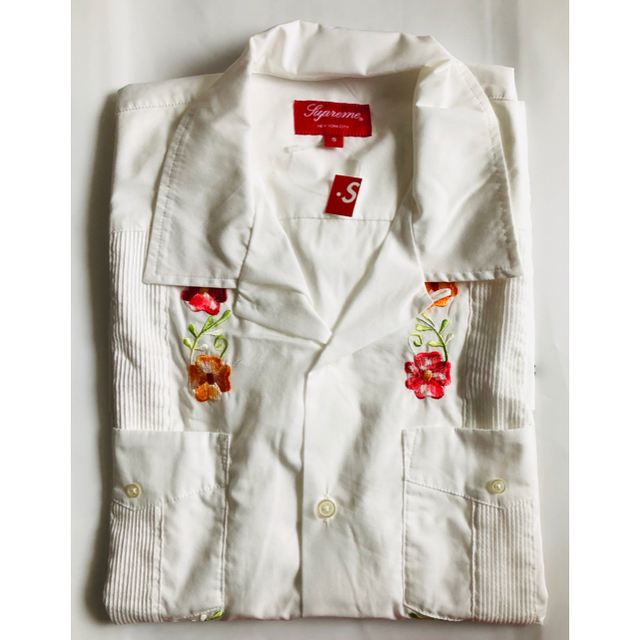 専用 Supreme flower guayabera S/S shirt