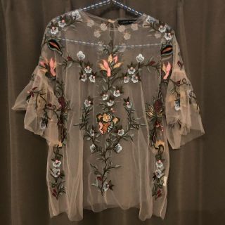 ザラ(ZARA)のZARA レース ブラウス(シャツ/ブラウス(半袖/袖なし))