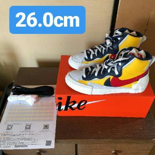 ナイキ(NIKE)のTenyo様専用 nike sacai ブレーザー mid 26.0cm(スニーカー)