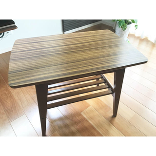 カリモク家具 - オールドカリモク アンティーク丸テーブル サイドテーブル コーヒーテーブルの通販｜ラクマ