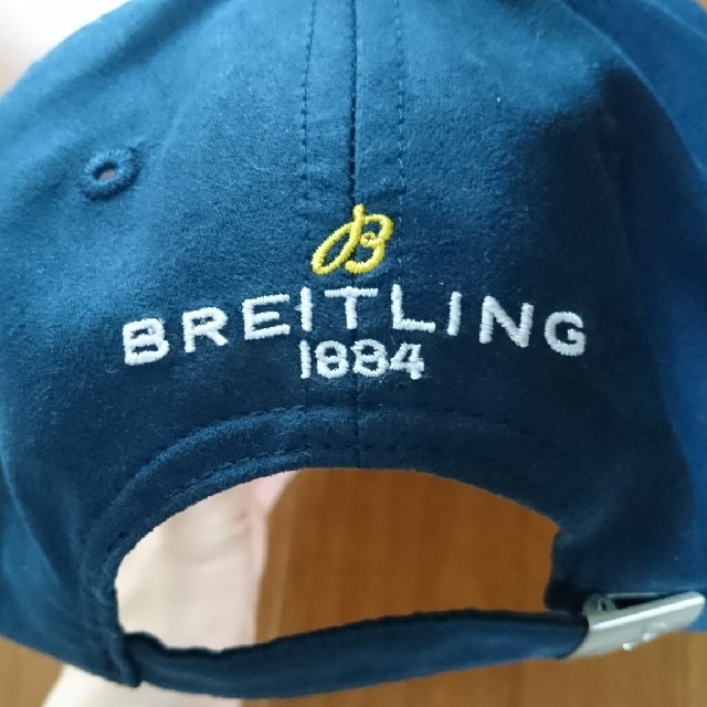 BREITLING(ブライトリング)のBREITLINGキャップ 紺 x 黄刺繍 非売品 メンズの帽子(キャップ)の商品写真