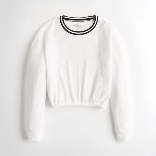 ホリスター(Hollister)の新品 ホリスター 長袖Tシャツ ロンTホワイト送料無料HOLLISTERセール(Tシャツ(長袖/七分))