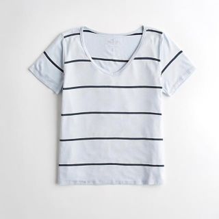 ホリスター(Hollister)の新品 HOLLISTER ホリスター ゆったりボーダー Tシャツブルー激安セール(Tシャツ(半袖/袖なし))