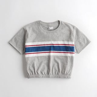 ホリスター(Hollister)の新品 ホリスター ボーダー Tシャツ レディース グレー HOLLISTER激安(Tシャツ(半袖/袖なし))