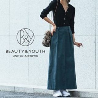 ビューティアンドユースユナイテッドアローズ(BEAUTY&YOUTH UNITED ARROWS)のビューティー&ユース ユナイテッドアローズ コーデュロイスカートSグリーン(ロングスカート)