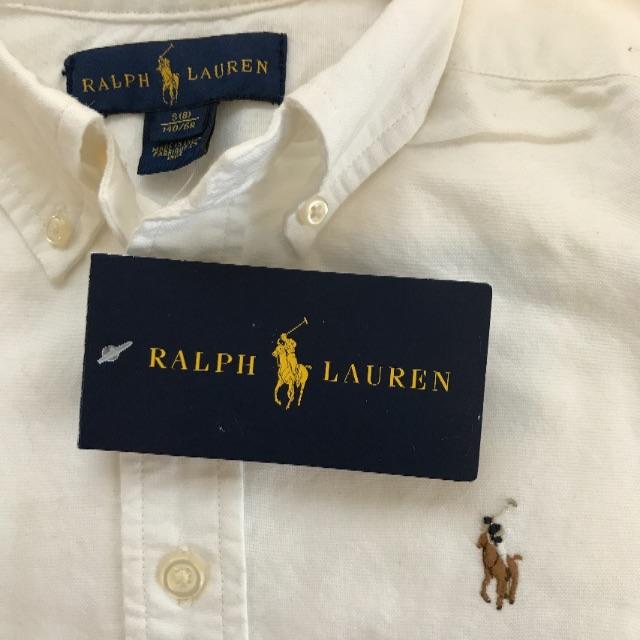 ラルフローレン140 半袖ボタンダウンシャツ