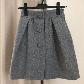 ウィルセレクション(WILLSELECTION)のウィルセレクション グレー台形スカート(美品)(ミニスカート)