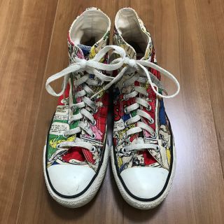 コンバース(CONVERSE)のCONVERSE オールスターhi アメコミ柄 コンバース(スニーカー)