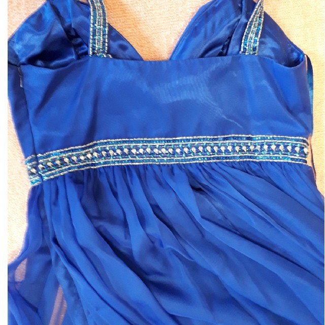 nekonyanko様専用　ロイヤルブルーとオレンジ　イブニングドレス２点 レディースのフォーマル/ドレス(ロングドレス)の商品写真