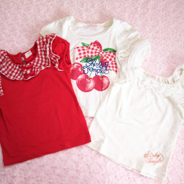 Shirley Temple(シャーリーテンプル)の🎀 カットソー セット 110 シャーリーテンプル 🎀 キッズ/ベビー/マタニティのキッズ服女の子用(90cm~)(Tシャツ/カットソー)の商品写真