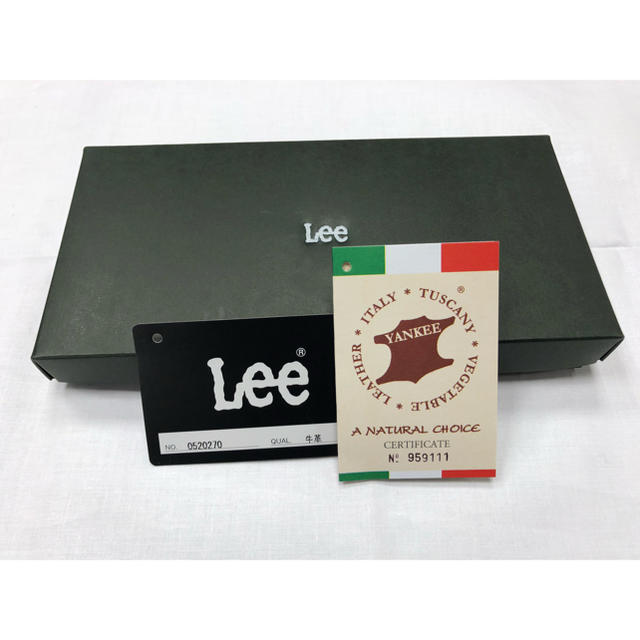 Lee(リー)の【新品 未使用】Lee 束入れ長財布 イタリーレザー イエロー レディースのファッション小物(財布)の商品写真