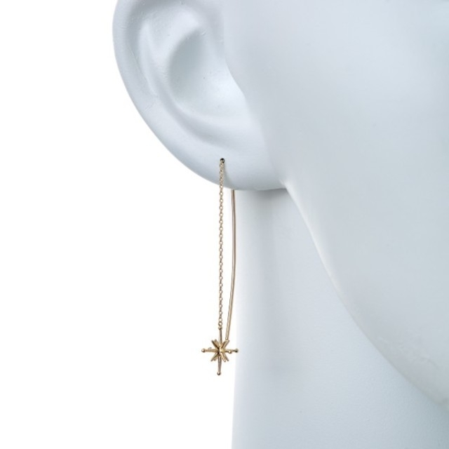 STAR JEWELRY(スタージュエリー)のスタージュエリー　クロッシングスター　ピアス片方のみ レディースのアクセサリー(ピアス)の商品写真