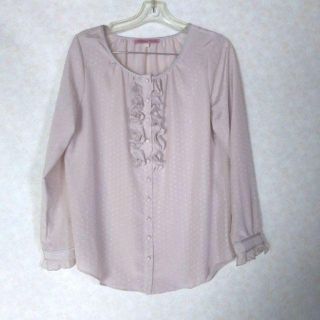 レベッカテイラー(Rebecca Taylor)のレベッカテイラー　上品フリルブラウス　M～L(シャツ/ブラウス(長袖/七分))