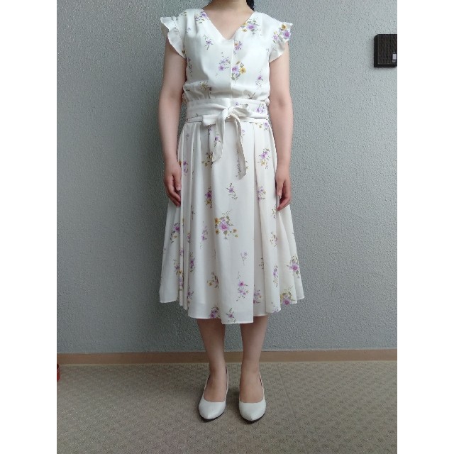 LAISSE PASSE - レッセパッセ フラワープリントミディワンピース LAISSE PASSE - レッセパッセ フラワープリントミディワンピース