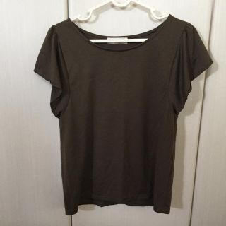 エニィスィス(anySiS)のany sis  半袖 カットソー カーキ色 M(カットソー(半袖/袖なし))