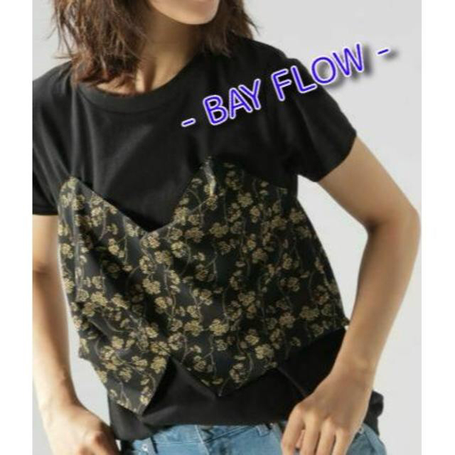 BAYFLOW(ベイフロー)の【BAYFLOW】新品♪一枚でキマル‼ ビスチェ付きカットソー レディースのトップス(カットソー(半袖/袖なし))の商品写真