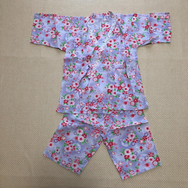 甚平（スカート&パンツ）セット  130 キッズ/ベビー/マタニティのキッズ服女の子用(90cm~)(甚平/浴衣)の商品写真