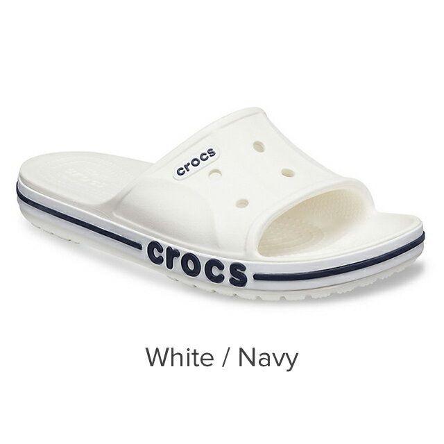 crocs(クロックス)のクロックス バヤバンド スライド White / Navy M7W9(25cm) メンズの靴/シューズ(サンダル)の商品写真