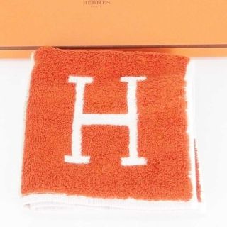 エルメス(Hermes)の新品★エルメス アヴァロン ハンドタオル ハンカチ 赤 ベビー  箱付(ハンカチ)