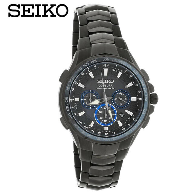 SEIKO - ◆上級品 クロノ◆ SEIKO セイコー コーチュラ ブラック  1本入荷の通販 by MM　OUTDOOR｜セイコーならラクマ