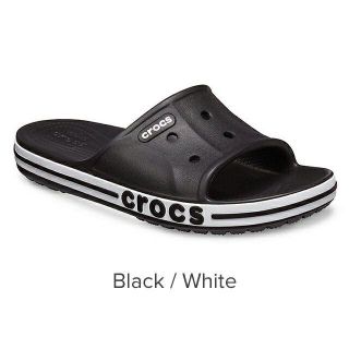 クロックス(crocs)のクロックス バヤバンド スライド BLACK/WHITE M7W9(25cm)(サンダル)