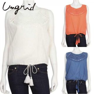 アングリッド(Ungrid)の【ungrid】カットワークノースリブラウス(シャツ/ブラウス(半袖/袖なし))