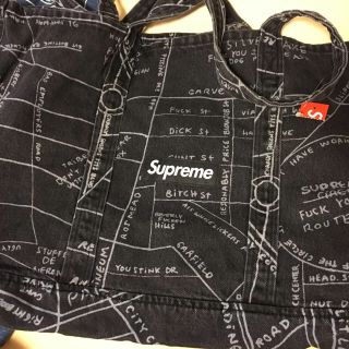 シュプリーム(Supreme)の新品 黒 Supreme Gonz Map Denim Tote(トートバッグ)