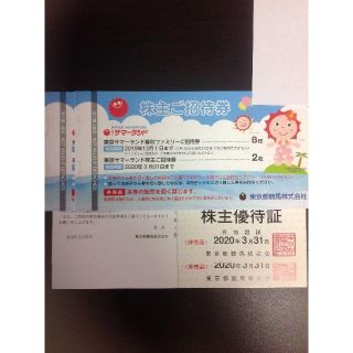 東京都競馬　株主優待　東京サマーランド2冊と株主優待証2枚(遊園地/テーマパーク)
