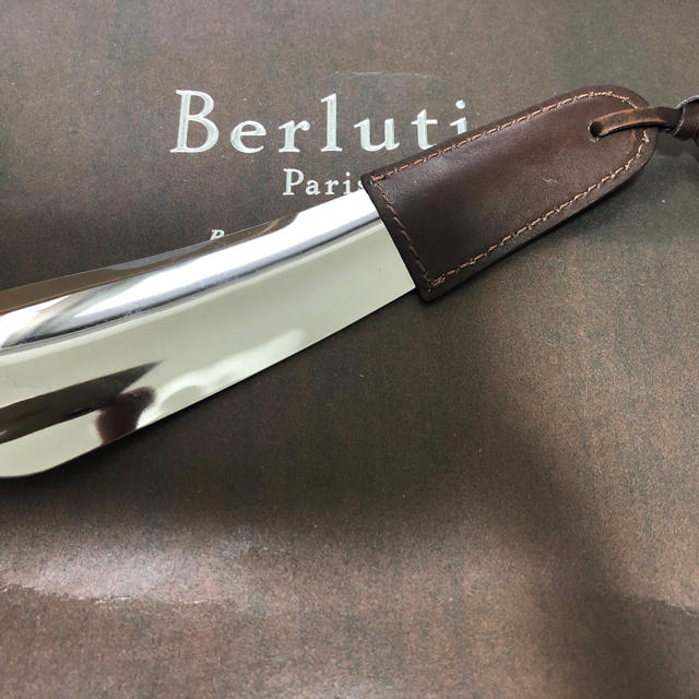 Berluti(ベルルッティ)の●●【Berluti ベルルッティ】レザー ×メタル シューホーン 靴べら ●● メンズの靴/シューズ(その他)の商品写真