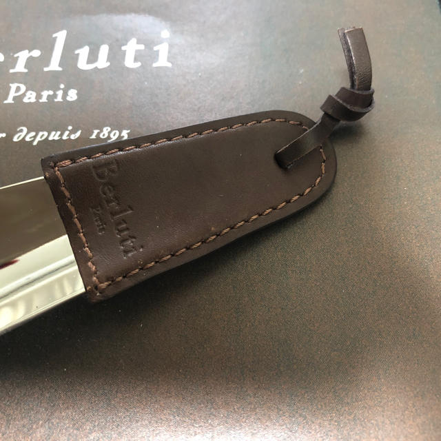 Berluti(ベルルッティ)の●●【Berluti ベルルッティ】レザー ×メタル シューホーン 靴べら ●● メンズの靴/シューズ(その他)の商品写真