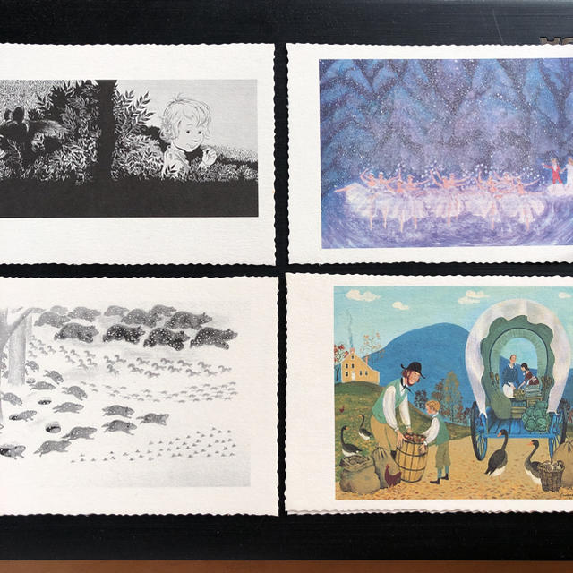 海外の絵本 絵ハガキ 6枚セット エンタメ/ホビーのコレクション(使用済み切手/官製はがき)の商品写真