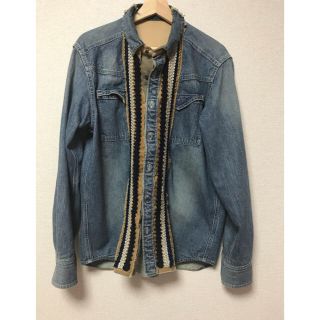 sacai エンブロイダリーデニムシャツ sacai エンブロイダリーデニムシャツ