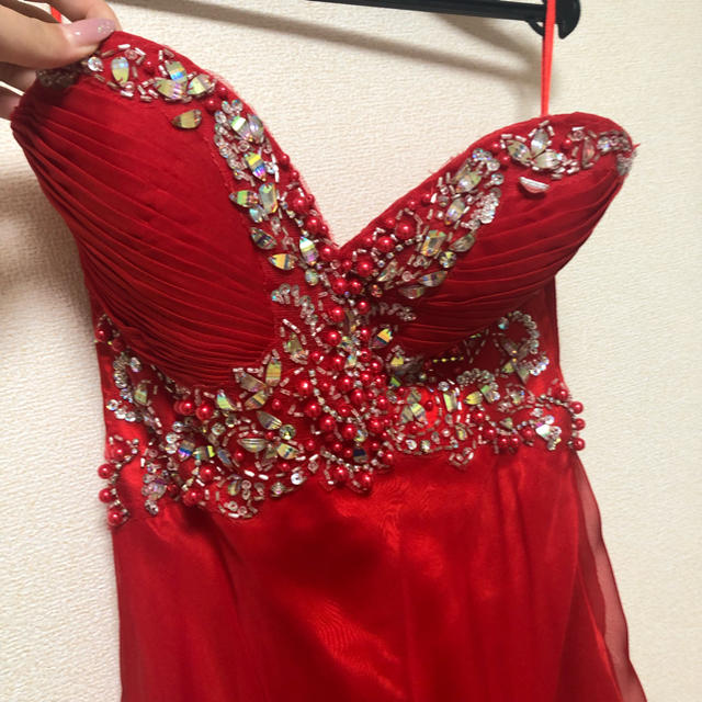 イルマ ロングドレス 赤 キャバドレス