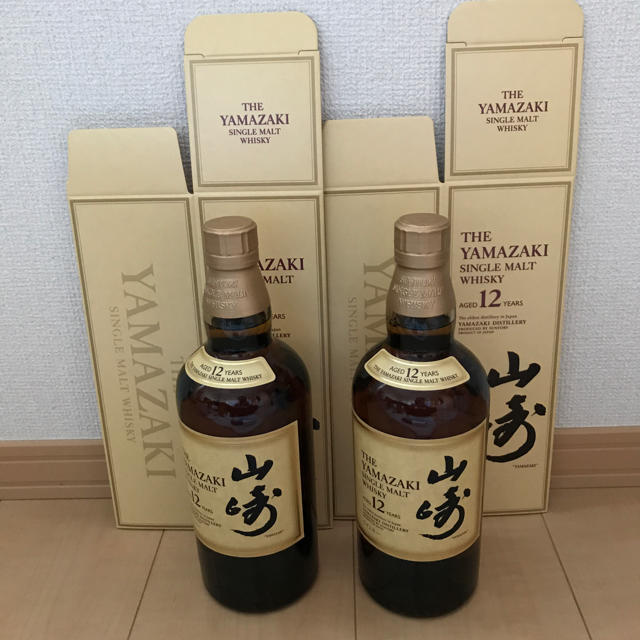 山崎12年 700ml 2本セット 　マイレージ・箱付き