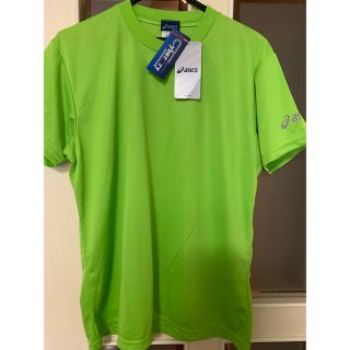 アシックス(asics)のアシックス サイバードライTシャツ Ｌサイズ  イエローグリーン 新品(ウェア)