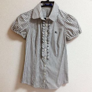 バーバリー(BURBERRY)のBurberry＊ストライプ半袖シャツ(シャツ/ブラウス(半袖/袖なし))