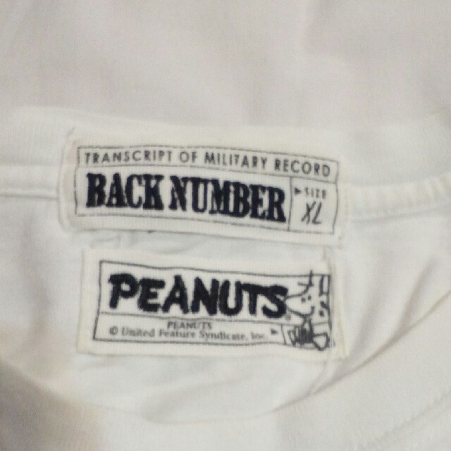 BACK NUMBER(バックナンバー)のバックナンバー　ピーナッツ　Tシャツ メンズのトップス(Tシャツ/カットソー(半袖/袖なし))の商品写真