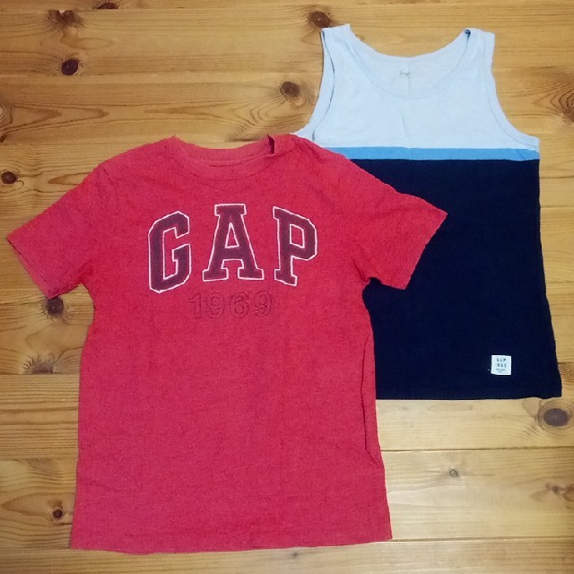 GAP Kids(ギャップキッズ)のGAP KIDS 男子140cm 2点セット タンクトップ/Tシャツ キッズ/ベビー/マタニティのキッズ服男の子用(90cm~)(Tシャツ/カットソー)の商品写真