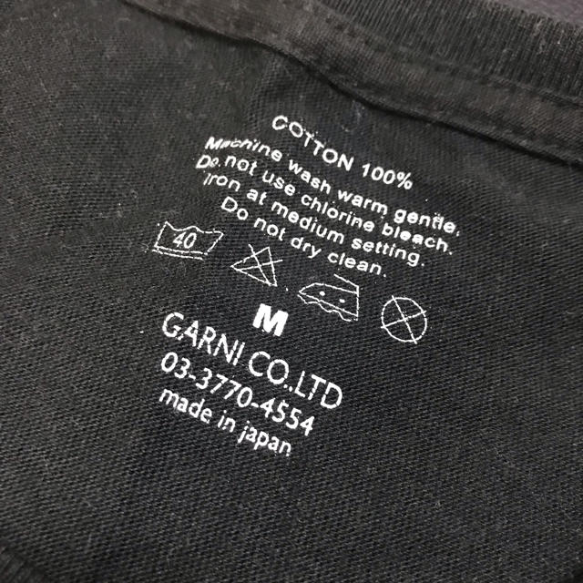 GARNI(ガルニ)のGARNI ステンシル Ｔシャツ 黒 Ｍ メンズのトップス(Tシャツ/カットソー(半袖/袖なし))の商品写真