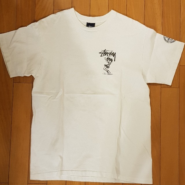 STUSSY(ステューシー)の正規品 カリフォルニア限定 STUSSY Tシャツ Mサイズ ホワイト メンズのトップス(Tシャツ/カットソー(半袖/袖なし))の商品写真