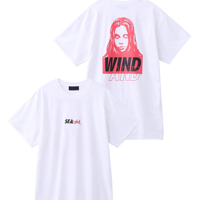 X-GIRL X WIND AND SEA S/S TEE FACE 白 XL