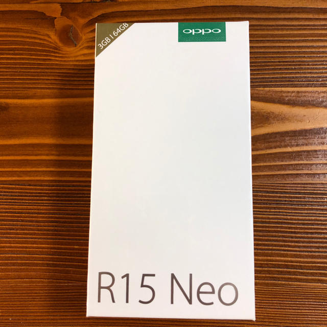 Oppo R15 Neo ダイヤモンドブルー 新品未開封スマートフォン本体