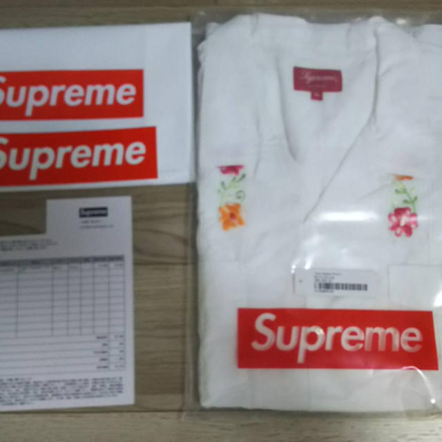 19ss supreme Flowers Guayabera S/S Shirt